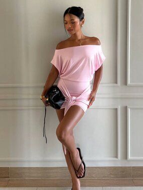 Meshki Pink Mini Dress